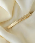 Stunning Textured Vintage Bangle 14K Gold 1970s