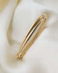 Fabulous Two Toned White and Yellow Gold Vintage Bangle 18K Gold 1960s