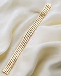 Outstanding Heavy Wide Danish Vintage Bracelet 14K Gold 1960s