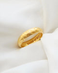 Extemely Pretty Heavy Old Engraved Wedding Band 23K Gold
