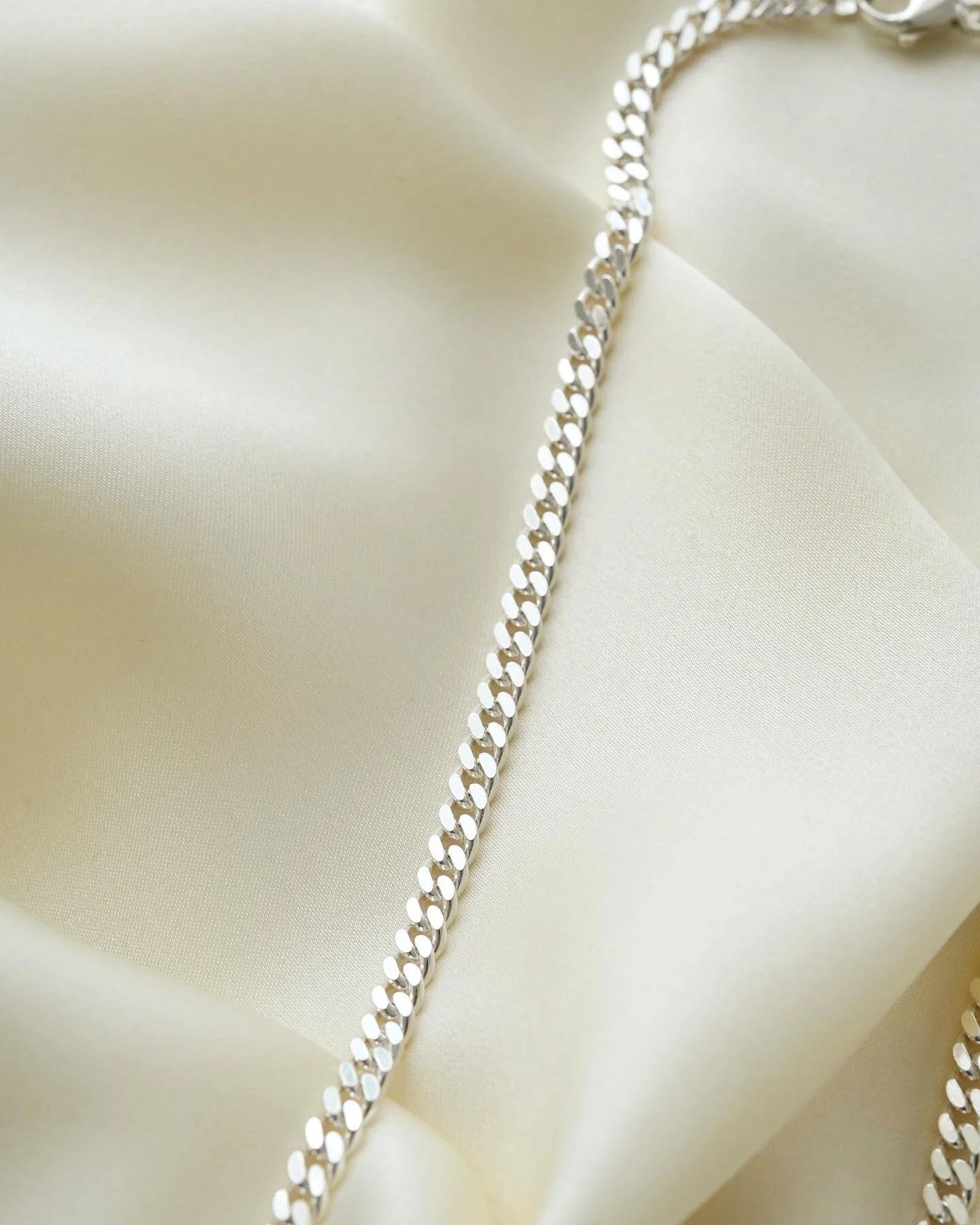 Danish Radiant Vintage Sterling Silver Curb Chain