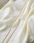 Long 40 Grams Vintage Curb Link Chain 18K Gold