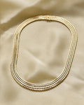 Sublime Double Row Geneva Chain 14K Gold 1960s