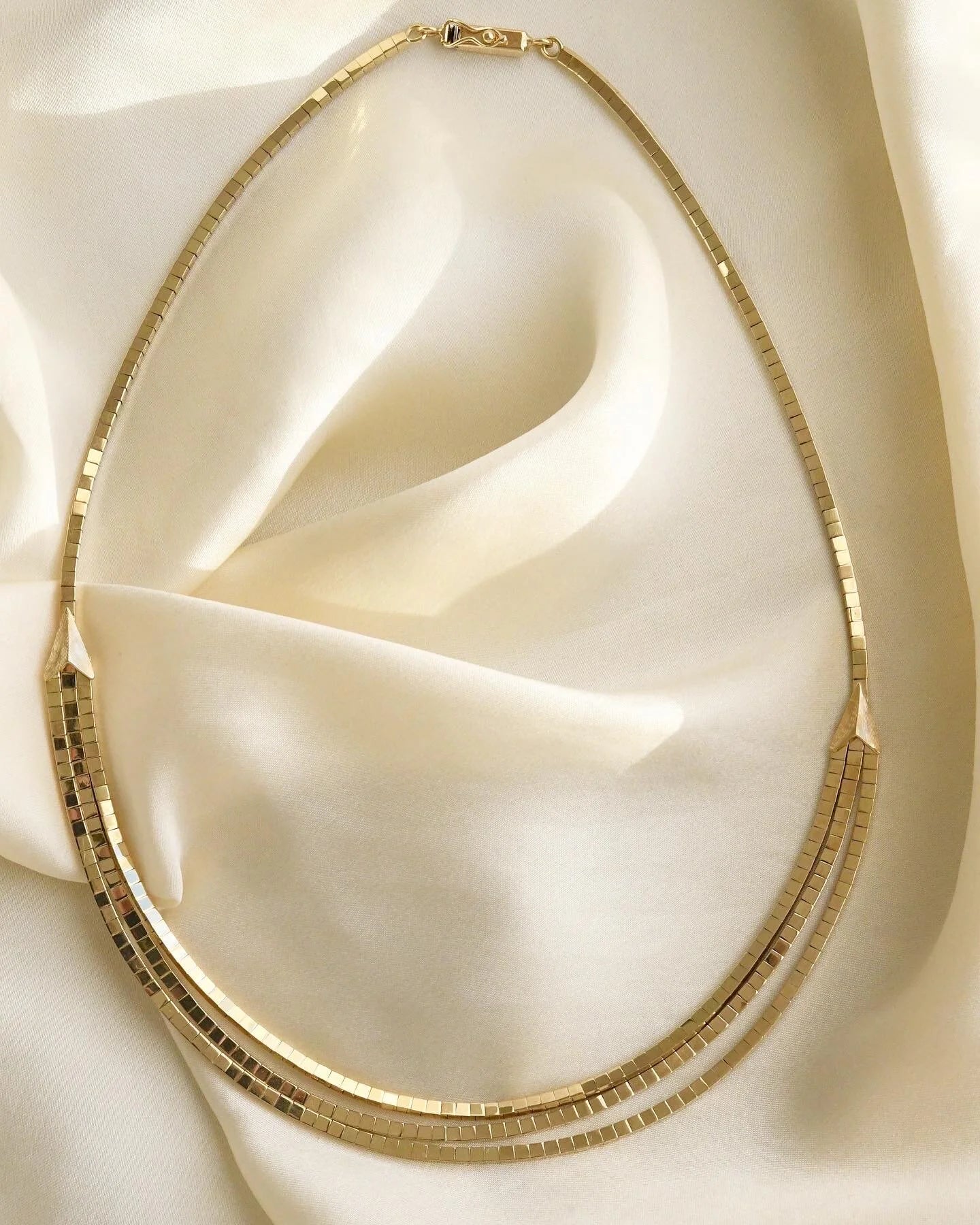 Gorgeous Vintage Disco Ball Chain 14K Gold 1950s