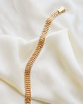 Special Buttery Fox Tail Link Bracelet 18K Gold 1959