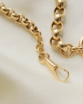 Amazing Antique Jumbo Belcher Link Watch Chain 18K Gold 1910s