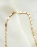 You Will Never Meet Anyone With This Danish Vintage Octagon Link Necklace 14K Gold 1960