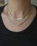 Radiant Danish Vintage Curb Link Chain 14K Gold 1960