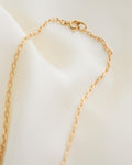 Skinny Baby Biker Link Chain 18K Gold 1945