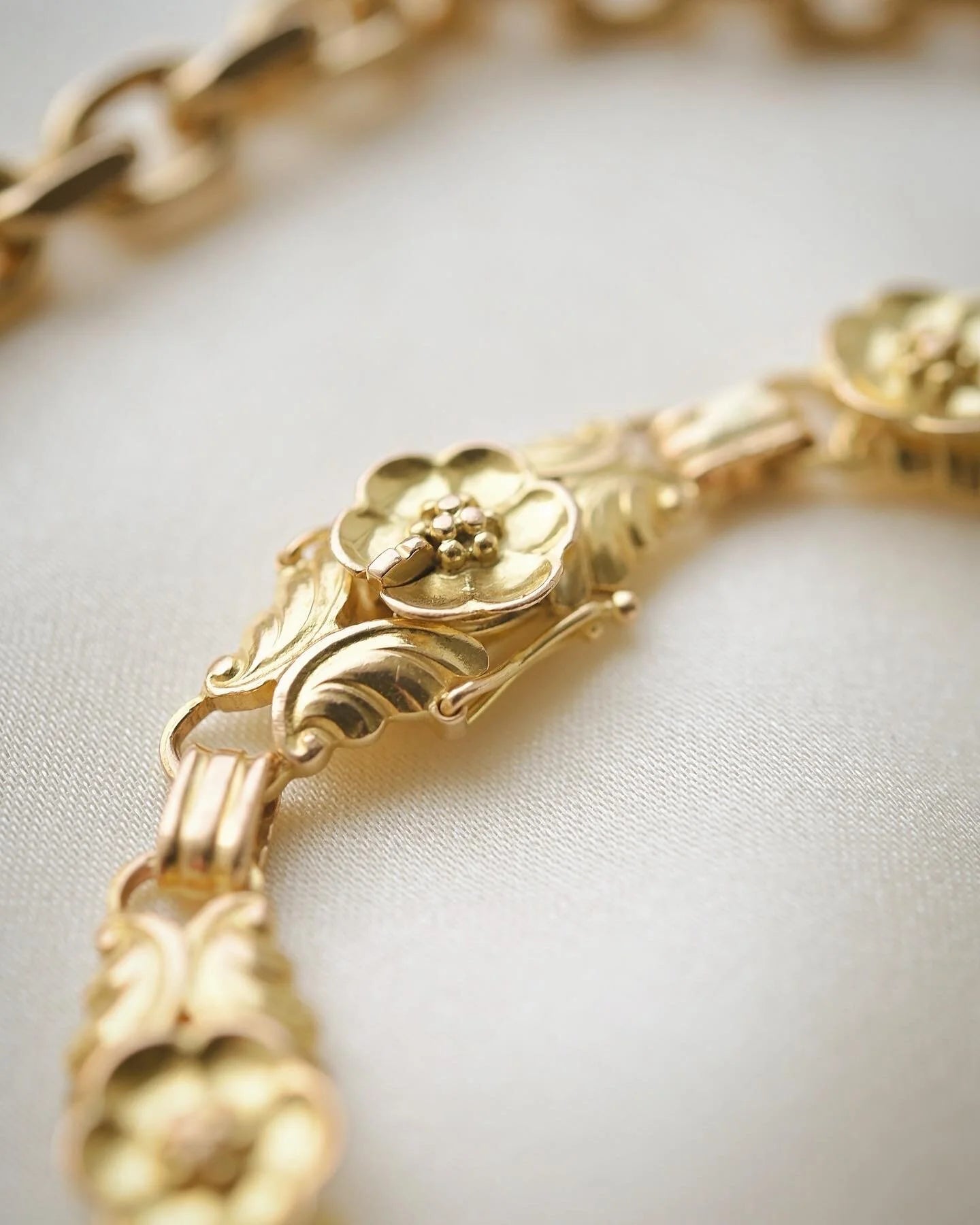 Rare Antique Bracelet By Georg Jensen 18K Gold Beg. 1900s