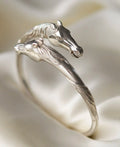French Sterling Silver Horse Bracelet By Arthus Bertrand & Cie 1940s