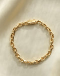 Glowing Vintage Anchor Link Bracelet 20 Grams 14K Gold