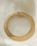 Sublime Jumbo HerringBone Bracelet 18K Gold 1961