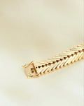 Ultra Shiny, Sparkly Snake Like Bracelet by Svend Glymers 14K Gold 1960s
