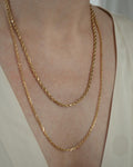 Glowing Vintage Rope Link Chain 14K Gold 1970s