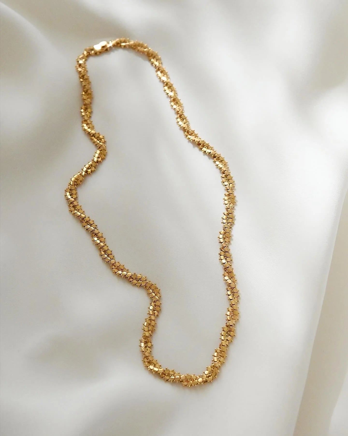 Stunning Sexy Vintage Fancy Link Chain 18K Gold