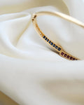 All Great Things In One Vintage Bangle 18K Gold 1970s