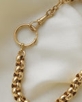 Rare Jumbo Rolo Link Watch Chain 18K Beg. 1900s