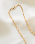 Rare 2.5 mm Italian Vintage Anchor Chain 18K Gold