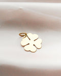Big Vintage Lucky Pendant w Big Jump Ring Bale 18K Gold
