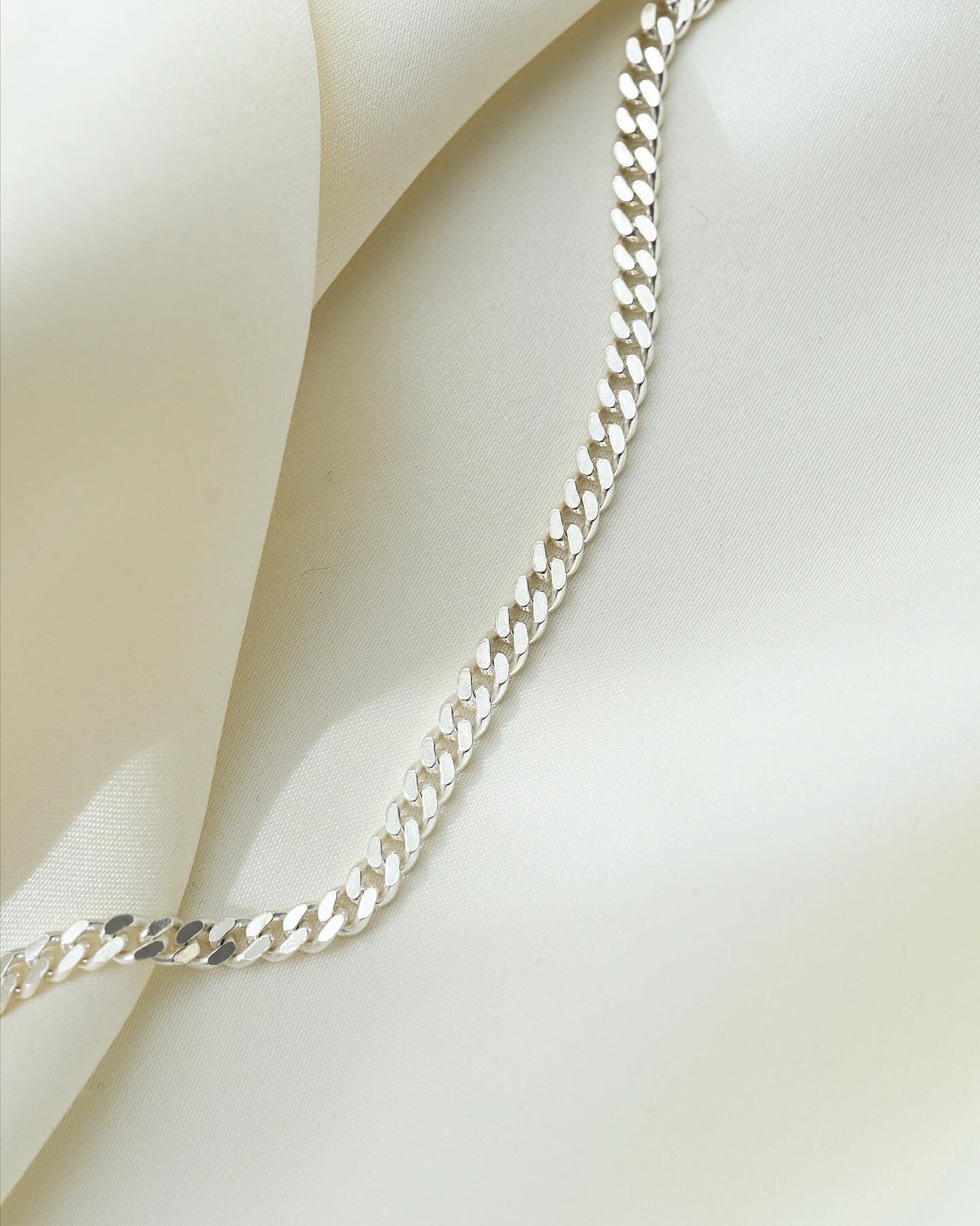 The Best Vintage Sterling Silver Curb Link Chain