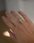 From Personal Collection 0.95 Carats 6.5 Grams Diamond Chevron Ring 18K Gold