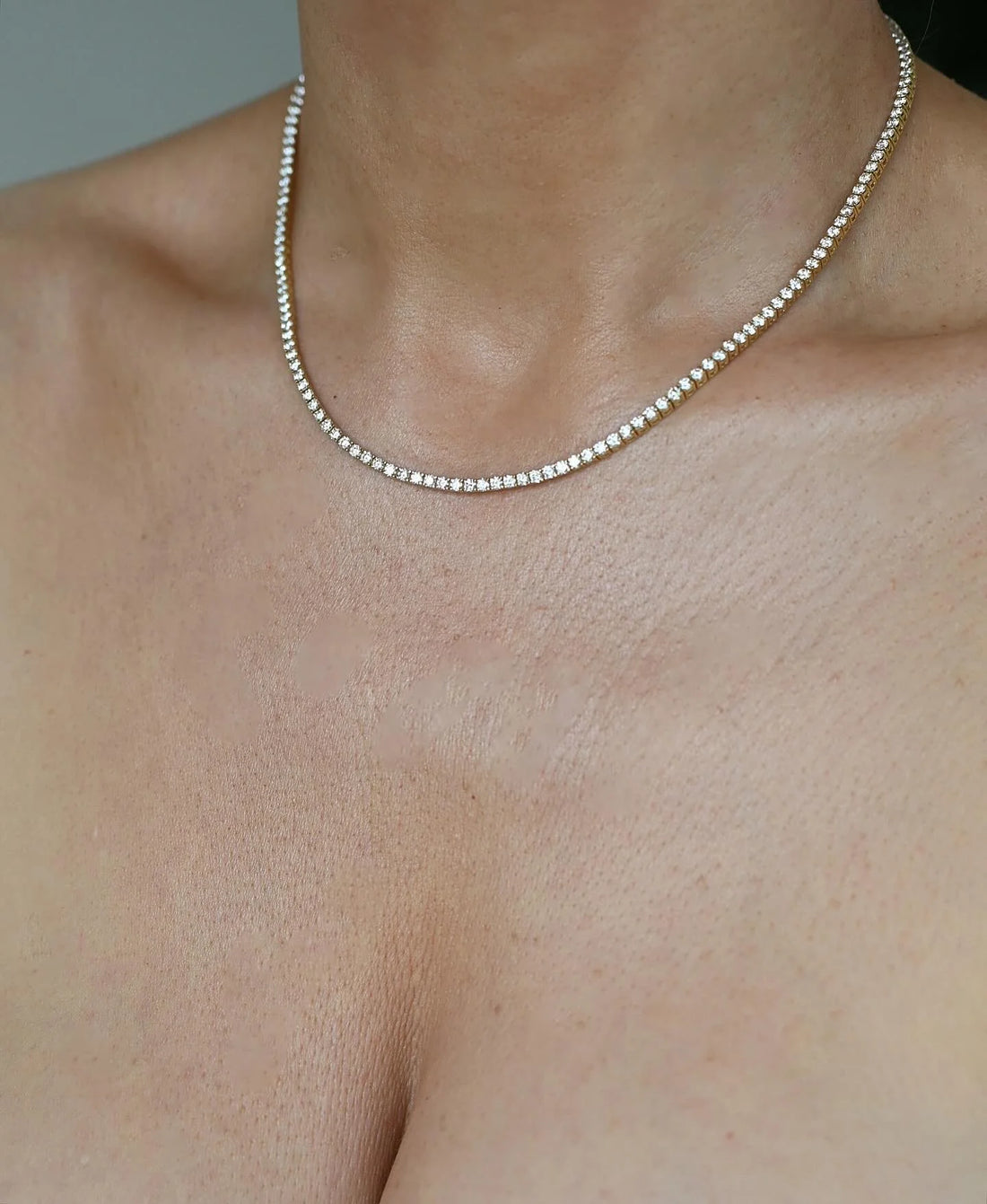 Once in a Lifetime Dream Tennis Necklace Natural Diamond 8.0 Carats 18K Gold