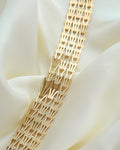 Sublime Danish Mid Century Vintage Geneva Variation Bracelet 14K Gold 1960s