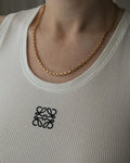 The perfect 19.6” Long Anchor Link Chain 14K Gold