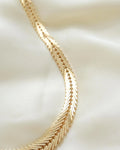 Special Release! (Number 3) Heavy Wide Danish Geneva Link Necklace 14K Gold 1960
