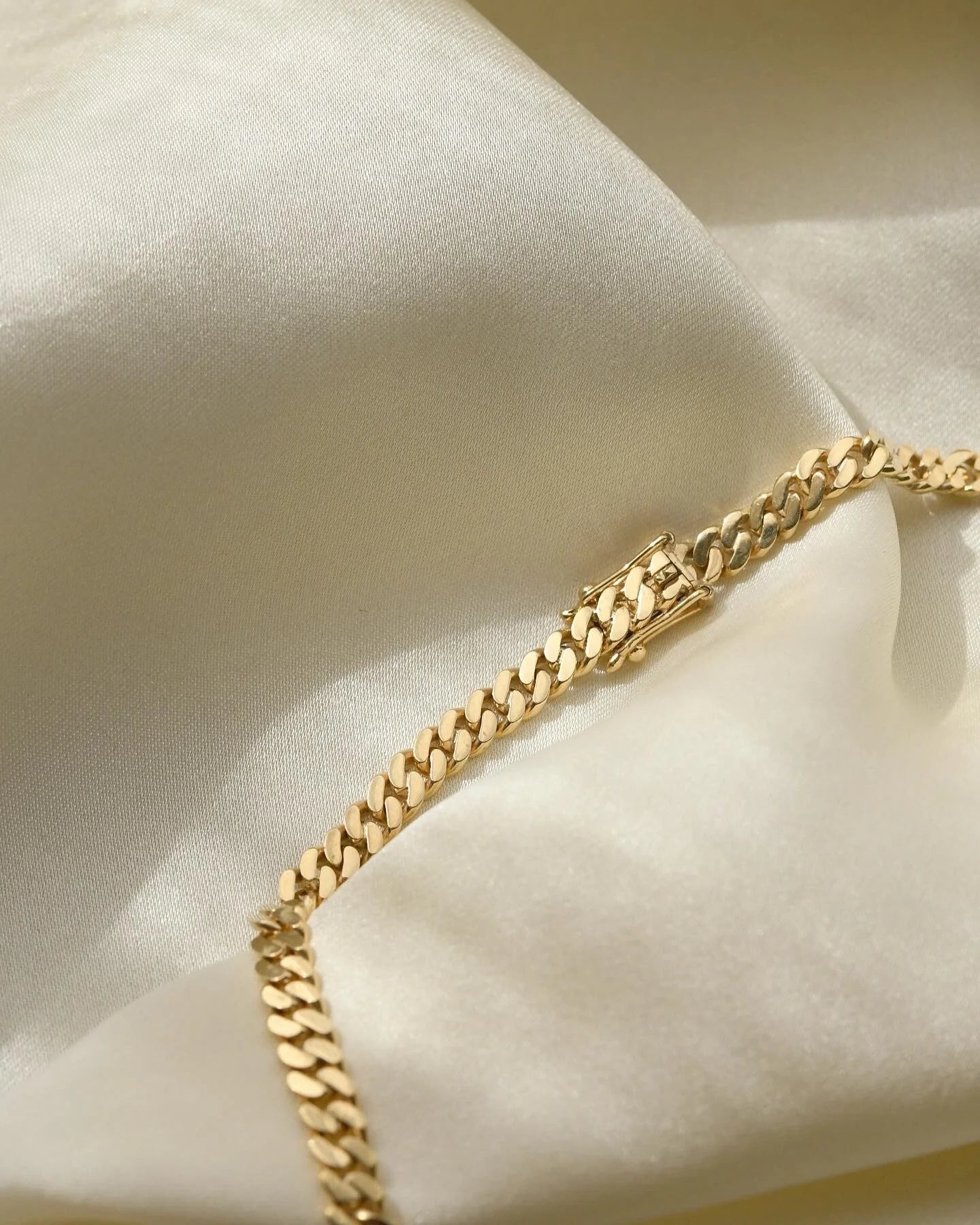 Vintage Viggo Pedersen Curb Link Chain 14K Gold 1960s