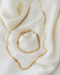 The Best Swedish Virola Link Necklace 18K Gold 1951
