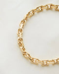 Danish Vintage Anchor Link Bracelet 6.25 Inches 14K Gold