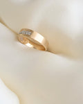 Stunning Soft Textured Diamond Estate Band 10K Gold