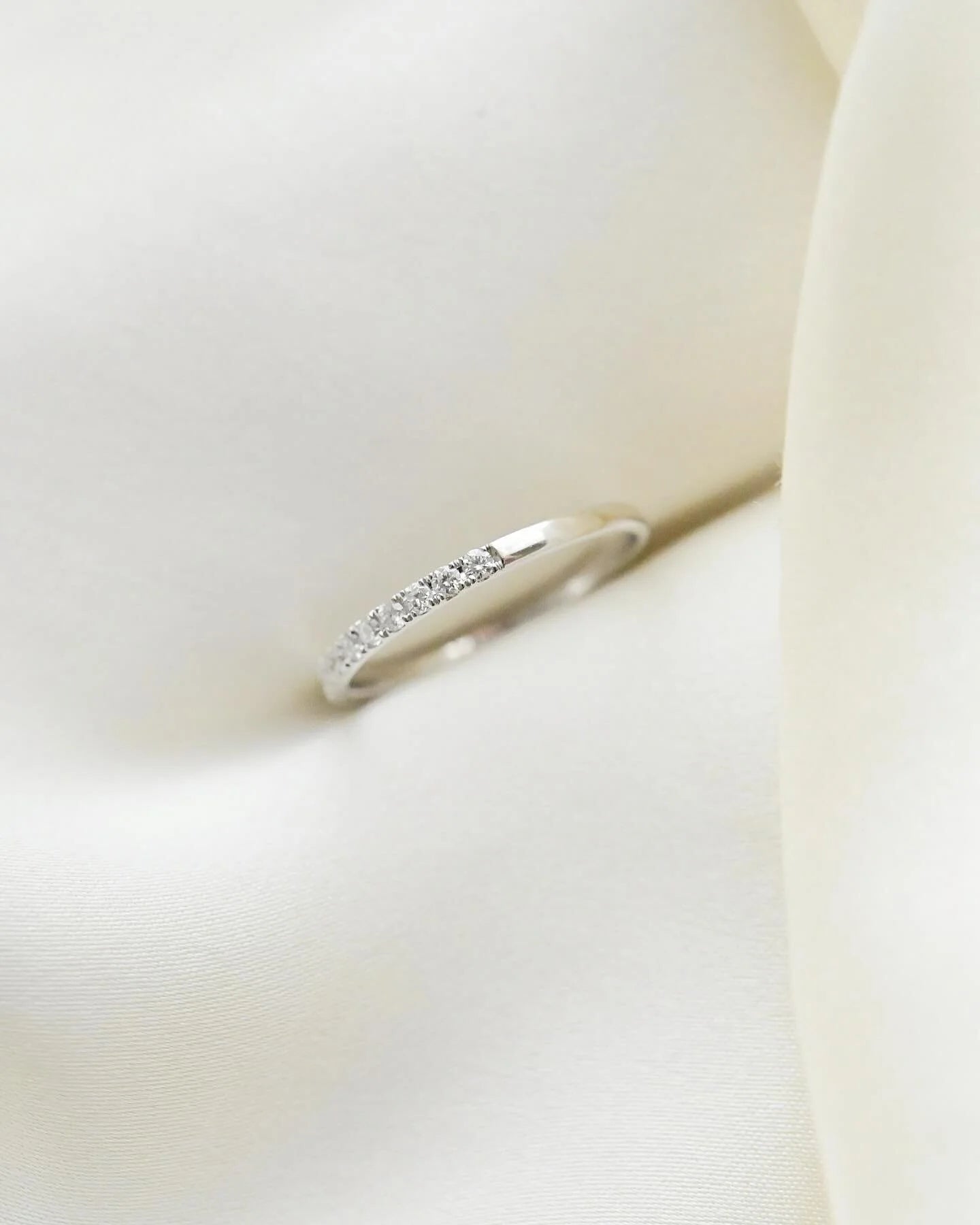 Perfect High Quality Eternity Band Diamonds 18K White Gold