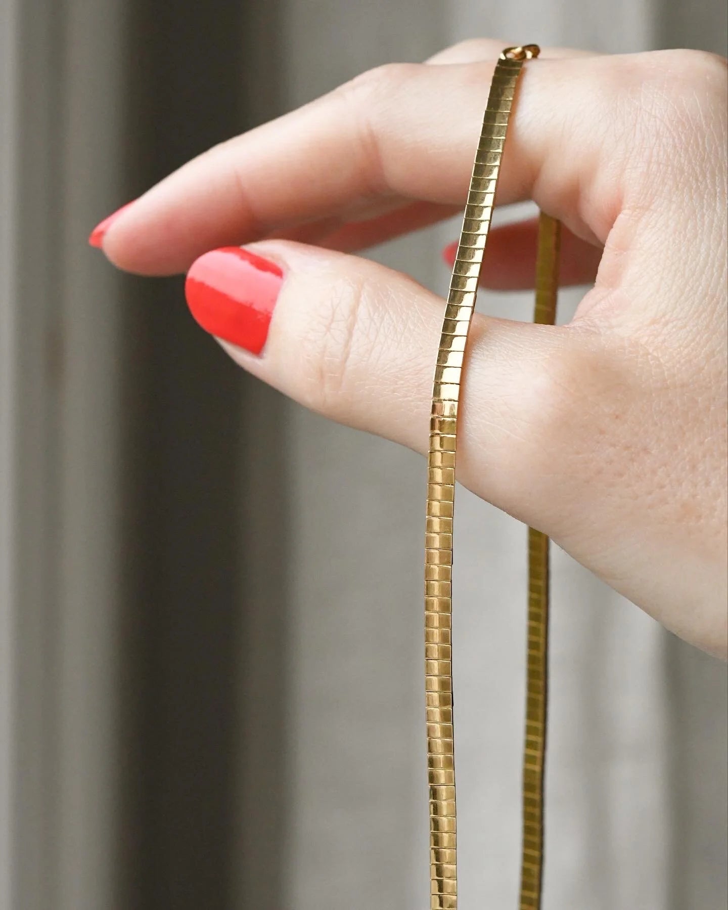 Beautiful Italian Liquid Gold Chain 18K 1970s