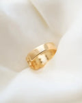 Swedish Mid Century Link Ring 18K Gold 1960s