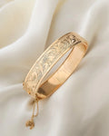 Special Vintage Engraved Bangle 18K Gold 1951