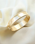 Prrrrfect Heavy Danish Vintage Bangle High Polish 14K Gold 1970