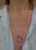 Antique Sublime Art Deco Pendant Necklace 18K Gold 1920s