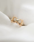 Vintage Two Tone Bridle Ring 18K Gold Denmark