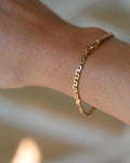 Special Antique Swedish Watch Chain Bracelet w Full Hallamarks 18K Gold 1885