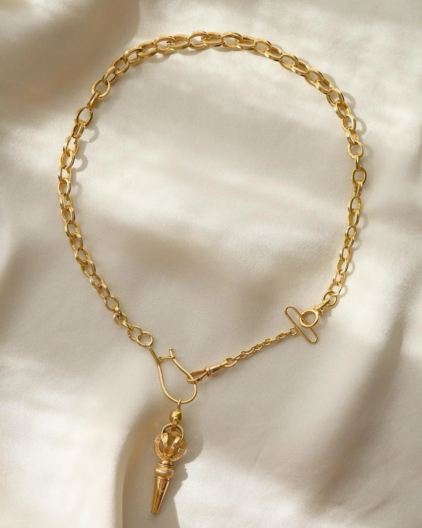 15.3 Inches Watch Chain 18K Gold 1868