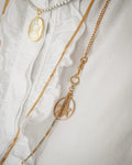 Amazing Two Toned Antique Watch Chain Choker 18K Gold 1940s