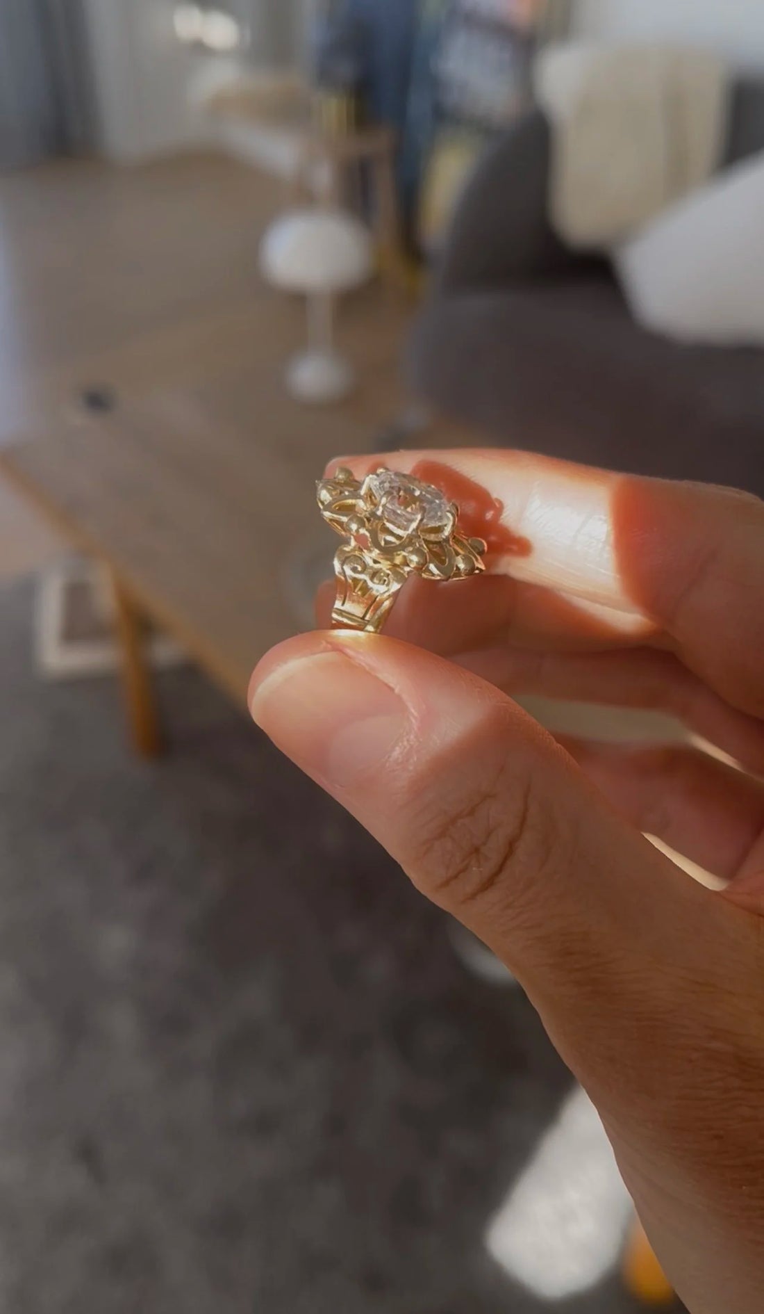 The Sunshine on Your Finger Ring Vintage 1950s Sweden