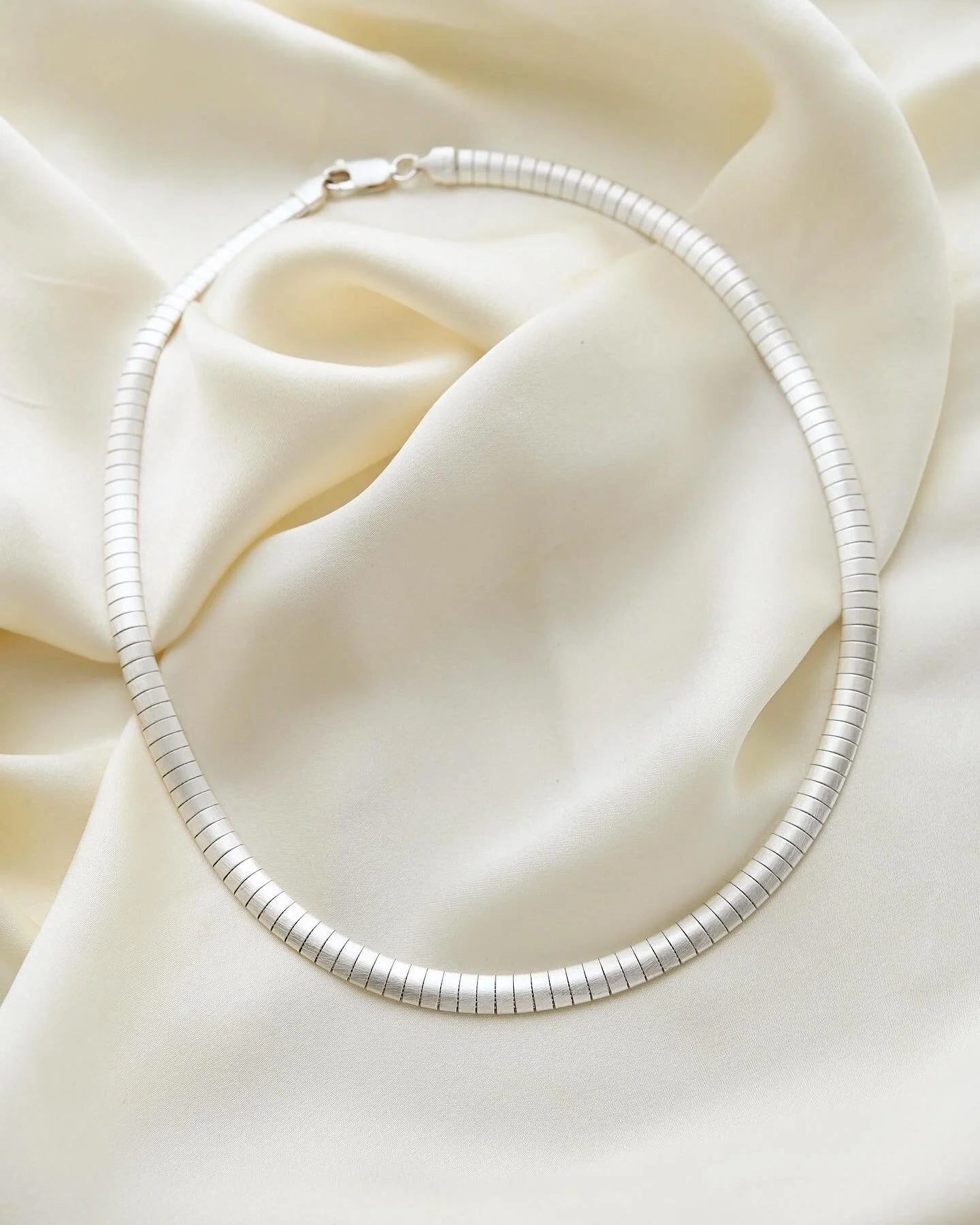 Fabulous Swedish Silver Omega Link Chain