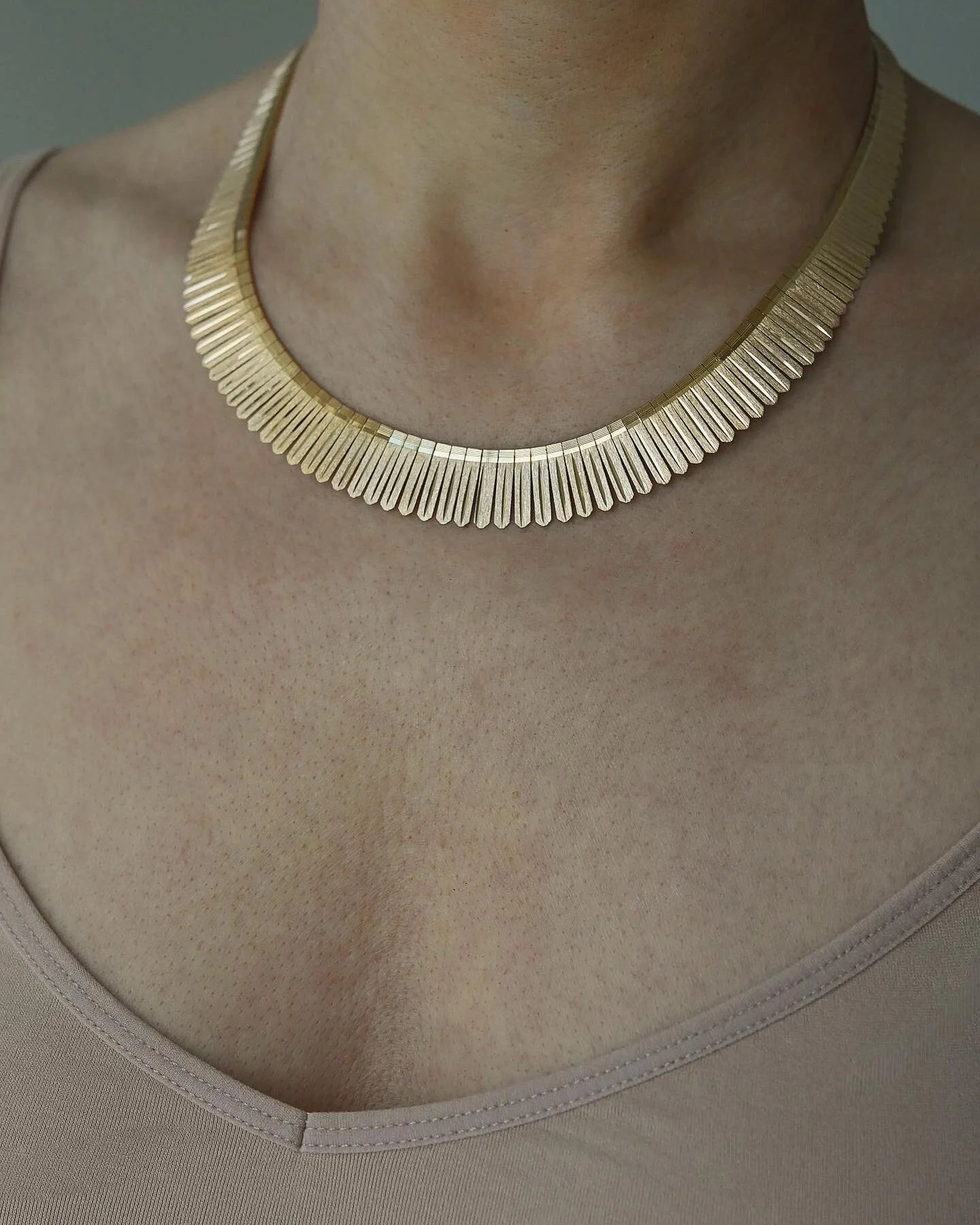 Extraordinary Huge Goddess Dream Collier 18K Gold 1960s