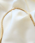 Sublime Rare Deluxe Serpent Curb Link Necklace 18K Gold