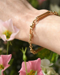 Gorgeous Antique Watch Chain Bracelet 18K Gold