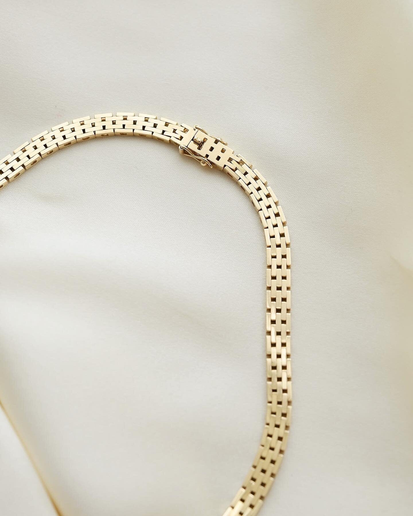 Danish Vintage Cleopatra Necklace 14K Gold 1970